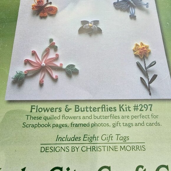 Flowers & Butterflies Quilling Kit #297 By Lake City Craft Co. New, Sealed - Picture 3 of 9